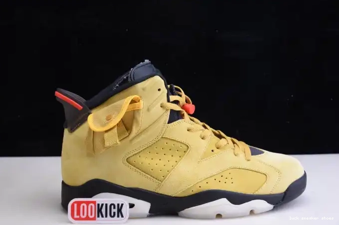 Reps LUCY YELLOW X JORDAN SCOTT AIR 6 CN1084-300 TRAVIS 0511